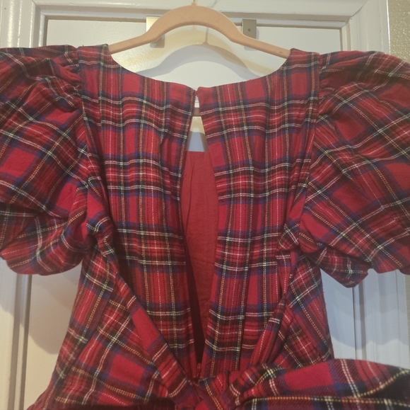 Ivy City Co. NUTCRACKER Plaid Red Women's Dress (10) - Picture 8 of 11